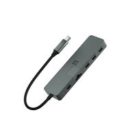 Hub usb-c pour imac m1 - 5 ports - structure en aluminium durable et solide - gris sidéral