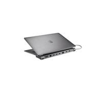 XtremeMac Premium Docking Station Adattatore 12-in-1 USB C, stazione deTipo C per MacBook e Laptop: Ethernet, 4x USB 3.0, 2x USB-C PD, 2x 4K HDMI, Micro Audio, SD / TF Card Reader