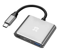 Hub USB-C XtremeMac per MacBook: ricarica pass-through fino a 100W e trasferimento dati veloce, USB 3.0 e 4K HDMI, design Apple, per MacBook, iPad e altri dispositivi con connettore Type-C.
