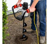 XtremepowerUS 1500 W Industriale Elettrico Post Hole Digger Fence Plant Soil Dig Powerhead include 6 "Kit di punte a coclea di scavo
