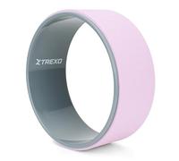 XTREXO - Ruota Yoga Antiscivolo per Stretching e Schiena - TPE Ecologico - Ø 32 cm Viola - Supporto per Pilates e Miglioramento Postura