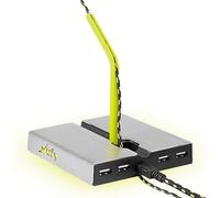 Xtrfy B1 mouse elastico con LED e hub USB - argento - Nouvo