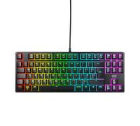 Xtrfy CHERRY K4V2 TKL, Tastiera Da Gioco Cablata Senza Tastierino Numerico, Layout UK QWERTY, Illuminazione RGB, Interruttori Meccanici MX2A RED, Nero, Layout UK - QWERTY