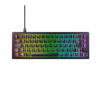 Xtrfy CHERRY K5V2 Compact, Tastiera Gaming Meccanica in Formato 65 Percento, Layout per la Germania QWERTZ, Tastiera Hot-Swap, Interruttori CHERRY MX2A RED, Nero, Layout Tedesco - QWERTZ