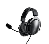 Xtrfy H1, Cuffie da Gioco Professionali, Ottimizzate per Gaming Competitivo, Cuscinetti Auricolari Extra-Large con Confortevole Memory Foam, 2 Microfoni Intercambiabili, con Scheda Audio USB SC1, Nero