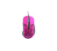 Xtrfy M4 RGB, Mouse da Gaming Cablato Ultra-Leggero, Design Ergonomico per Destrimani, Sensore Pixart 3389, Illuminazione RGB Regolabile, Edizione Rosa