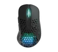 Xtrfy M4 Wireless, Mouse da Gioco Ultraleggero Senza Fili, Ottimizzato per Gaming Competitivo, Wireless 2,4 GHz, Illuminazione RGB, Mouse Ergonomico per Destrimani Adattabile Ricaricabile, Nero