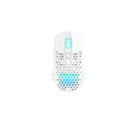 Xtrfy M42 Wireless, Mouse da Gioco Ultraleggero Senza Fili, Ottimizzato per Gaming Competitivo, Wireless 2,4 GHz, Illuminazione RGB, Alloggiamento Modulare (include 2 Misure), Ricaricabile, Bianco