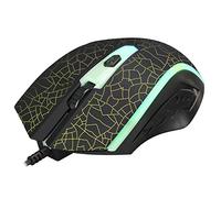 XTRIKE ME GM-206 - Mouse USB cablato, nero (retroilluminazione LED, multicolore, 800-1000-1200 DPI)