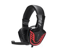 XTRIKE ME HP-310 AURICOLARI, Nero, Rosso