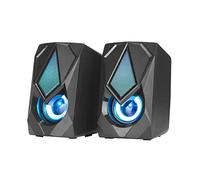 Xtrike me SK-402 Altoparlanti Stereo 2.0 con Luci RGB, 2x3W, 4Ω, Connettore USB da 3,5 mm (Audio) (Alimentazione)