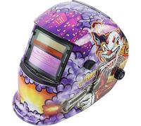 XTRM Casco da saldatura ad alta tecnologia ad oscuramento automatico, approvato CE, funzione di alimentazione solare, protezione professionale, maschera per saldatura Tig MIG, maschera + 5 lenti
