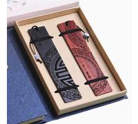 Xtroml Segnalibri in Legno, 2 Pezzi Segnalibro in Legno per Uomini Donne, Vintage Fatto A Mano Segnalibro Legno, Regali Natale, Oggetti Particolari, Portafortuna da Regalare, Bomboniere Laurea,A