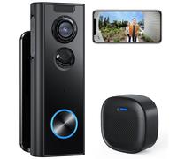 XTU 2K HD Videocitofono Wifi, Campanello senza fili da Esterno