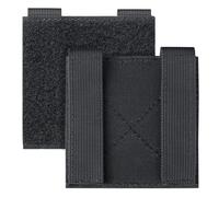 XTUDOU® 2 Pezzi Toppe Tattiche, Patch Molle, Pannello Patch Molle, per Zaino da Esterno, Accessori Fai da Te 10,5x10,5 cm (Nero)