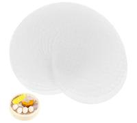 XTUDOU® 20 pezzi antiaderente rotondo Steamer Pad, rete riutilizzabile in silicone per vapori di bambù per panini, riso, gnocchi, dolci, prodotti da forno (25 cm)