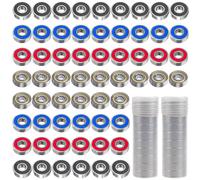 XTUDOU® 60 Pezzi Cuscinetti 8 x 22 x 7 mm, Cuscinetto 608 Cuscinetti a Sfera 608zz Cuscinetto 608 2RS in Metallo Doppio Shielded in Miniatura Cuscinetto a Sfera per Skateboard, Scooter in Linea