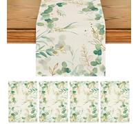 XTUDOU Lampada da tavolo alla moda, eucalipto, adatta per decorare tavoli da cucina, matrimoni (33 x 183 cm)