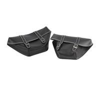 Xtufxkch Moto Borsa Laterale Telaio Universale Per Cafe Racer CB Per Custom Per Japstyle 1 Paio Di Borse Laterali Per Moto In Pelle PU Per Attrezzi Classiche Per(Black)