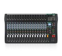 XTUGA Audio Mixer Sound Board Console 16 Canali per Registrazione Controller Interfaccia Audio PC USB Bluetooth con Effetto Digitale 48V Phantom Power Input CT160