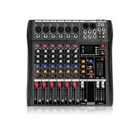 XTUGA CT60X Mixer audio a 6 canali, console di missaggio DJ con alimentazione a