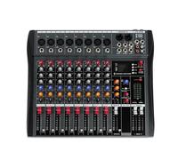 XTUGA CT80X Mixer audio a 8 canali, console di missaggio DJ con alimentazione a