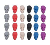 XTUJGJKV 4 - Confezione di segna bicchieri da vino con forme uniche, etichette in silicone per bicchieri da vino per l’identificazione durante le feste, etichette riutilizzabili per bicchie