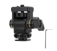 XTUJGJKV Supporto per display della fotocamera con inclinazione a 180 gradi, supporto regolabile per display con perno di posizionamento e vite da 1/4 di pollice, attacco universale a scarp