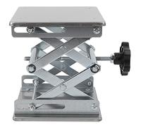 XTUJGJKV Supporto per piattaforma elevatrice in acciaio inossidabile, tavolo elevatore da laboratorio con altezza regolabile fino a 250 mm, volantino rotante per un funzionamento regolare,