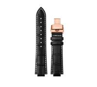 XTVKFWJAB Bracciale compatibile con Maserati R8821108025 R8851108002 Cinturino da polso da uomo Trident Raised Mouth Cinturino for orologio da 21 mm 24 mm Accessori(White line RG,21mm)