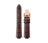 XTVKFWJAB Bracciale compatibile con Maserati R8821108025 R8851108002 Cinturino da polso da uomo Trident Raised Mouth Cinturino for orologio da 21 mm 24 mm Accessori(Brown white RG,24mm)