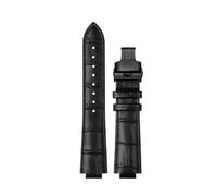 XTVKFWJAB Bracciale compatibile con Maserati R8821108025 R8851108002 Cinturino da polso da uomo Trident Raised Mouth Cinturino for orologio da 21 mm 24 mm Accessori(Black line BK,21mm)