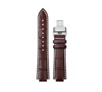 XTVKFWJAB Bracciale compatibile con Maserati R8821108025 R8851108002 Cinturino da polso da uomo Trident Raised Mouth Cinturino for orologio da 21 mm 24 mm Accessori(Brown white SK,24mm)