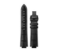 XTVKFWJAB Bracciale compatibile con Maserati R8821108025 R8851108002 Cinturino da polso da uomo Trident Raised Mouth Cinturino for orologio da 21 mm 24 mm Accessori(White line BK,21mm)