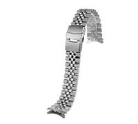 XTVKFWJAB Bracciale da uomo in acciaio inossidabile 22 mm compatibile con cinturino Seiko No. 5 SRPD63K1 Water Ghost Casio Swordfish MDV-106 MDV-107 MDV-106D MTP-VD01(17Five beads Silver,22mm)