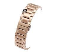 XTVKFWJAB Bracciale for orologio compatibile con qualsiasi cinturino in acciaio inossidabile da 14 15 16 17 18 19 20 21 22 23 24 mm con cinturino curvo Accessori Cinturini(Rose gold,17mm)