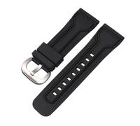 XTVKFWJAB Cinturini compatibili con il cinturino in gomma for orologio Seven Friday, impermeabile for Sevenfriday, braccialetto da polso P3C/02/SF-M3/04/P1B/01(Black-black-silver)