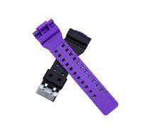 XTVKFWJAB Cinturino compatibile con Casio G-Shock GA-100/120/110/100/140/700/400 GD-100/110/120 G-8900 GAC-100, cinturino sportivo in silicone da uomo.(Black Purple)