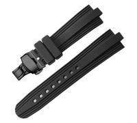 XTVKFWJAB Cinturino compatibile con Diagono Raised Mouth, cinturino in silicone impermeabile e anti-sudore, nero, accessori for cinturini da 22 mm a 7 mm(A-Black black)
