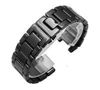 XTVKFWJAB Cinturino compatibile con GC Watches Band Bracciale in ceramica con tacche Fashion(Black,16X8mm)