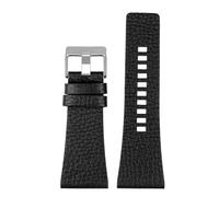 XTVKFWJAB Cinturino Da Polso In Pelle Retrò Da 22 Mm, 24 Mm, 26 Mm, 28 Mm, 30 Mm, 32 Mm, Compatibile Con Cinturino For Orologio Diesel DZ7406, DZ7408, DZ4280, DZ4343, Da Uomo.(Black02 S,22mm)