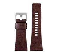 XTVKFWJAB Cinturino Da Polso In Pelle Retrò Da 22 Mm, 24 Mm, 26 Mm, 28 Mm, 30 Mm, 32 Mm, Compatibile Con Cinturino For Orologio Diesel DZ7406, DZ7408, DZ4280, DZ4343, Da Uomo.(Brown02 S,26mm)