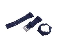 XTVKFWJAB Cinturino e cassa in resina da 16 mm compatibili con Casio GA-100/110/120/140 GLS-100 GAX-100 GD-100/110 cinturino in gomma uomo donna(Deep blue)