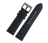 XTVKFWJAB Cinturino for orologio con fondo in pelle canvas compatibile con cinturino da polso da uomo CASIO PROTREK serie 5620 prw-50/70/30/60yt in nylon a sgancio rapido da 23 mm(Blue lineBK)