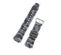 XTVKFWJAB Cinturino for orologio da uomo in resina 18 mm compatibile con Casio AE-1200 SGW-300/400 MWR-200 W218h, cinturino in gomma for, fibbia for cintura, accessori(Black Green)