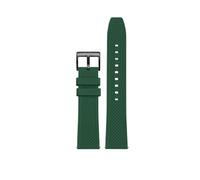 XTVKFWJAB Cinturino for orologio in gomma Fluoro da 20 mm a 22 mm, cinturino sportivo verde impermeabile in silicone compatibile con Seiko, Rolex, Omega, bracciale da uomo(7806 black,20mm)