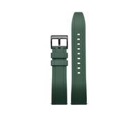 XTVKFWJAB Cinturino for orologio in gomma Fluoro da 20 mm a 22 mm, cinturino sportivo verde impermeabile in silicone compatibile con Seiko, Rolex, Omega, bracciale da uomo(J1907 black,20mm)