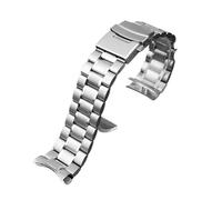 XTVKFWJAB Cinturino in acciaio curvo compatibile con Casio EFV-540 BEM501/506 EFB-660 BEM-506 ECB900 Bracciale da polso uomo 20 mm 22(A silver,22mm)