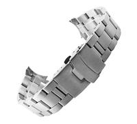 XTVKFWJAB Cinturino in acciaio inossidabile compatibile con Casio Duro MDV-107-1A MDV-106 Marlin, cinturino di ricambio for orologio subacqueo da uomo con estremità curva in metallo, 22 mm(Type C)