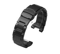 XTVKFWJAB Cinturino in acciaio inossidabile compatibile con Casio G-Shock GST-W300/400G/B100/S310/S120/S110/W110 da uomo in metallo argento e nero.(Black)